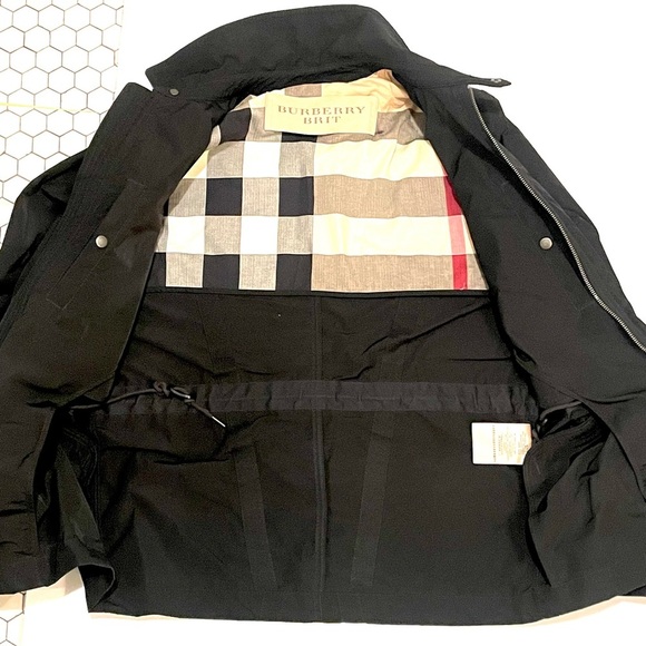 BURBERRY Brit Men’s Rain Jacket Black S Small - Picture 6 of 12